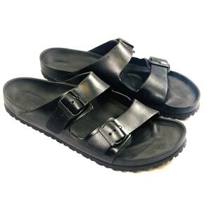 Birkenstock Arizona EVA Sandal Mens 13US/46 EU Black Double Strap Slip On Casual